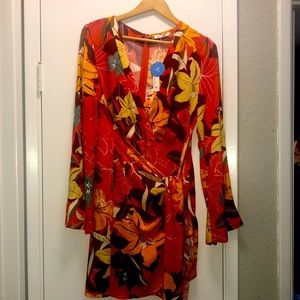 Floral Wrap Dress